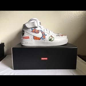 NBA x Nike x Supreme Air Force 1 Size 9